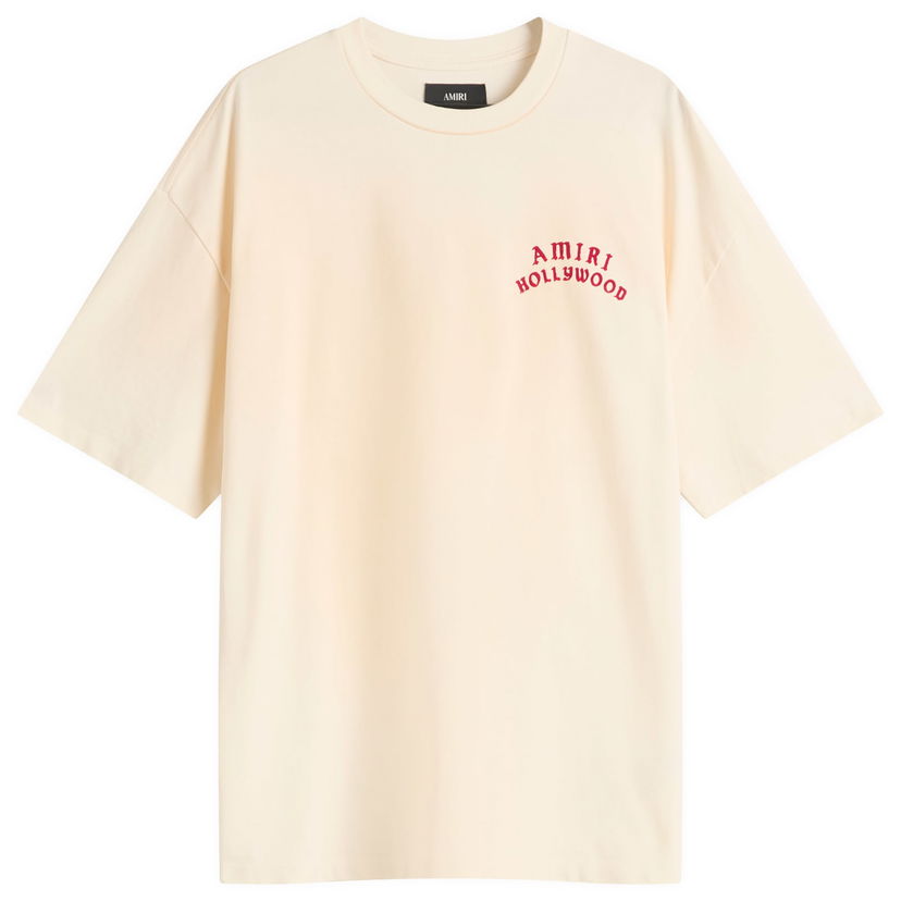 Majica AMIRI AMIRI Hollywood Oversized T-Shirt, Size Large Bež | AMJYTE1204-IvoryRed