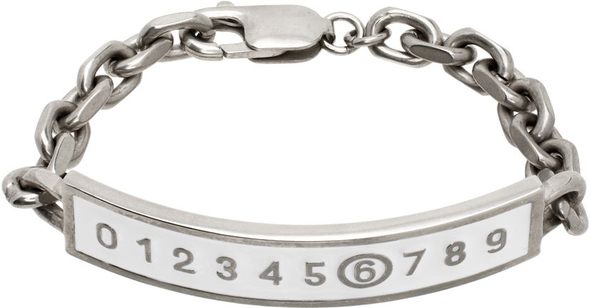Zapestnica Maison Margiela MM6 Maison Margiela Numeric Chain Bracelet Kovinski | SM6UY0089 P7211