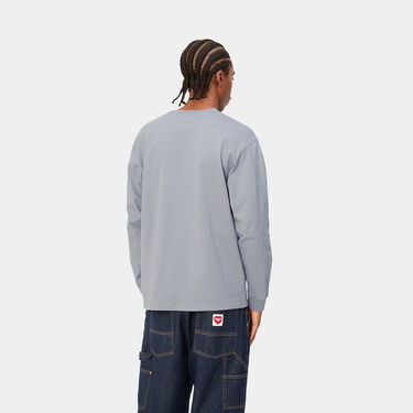 Majica Carhartt WIP L/S Chase T-Shirt "Mirror / Gold" Modra | I026392_1R2_XX, 3