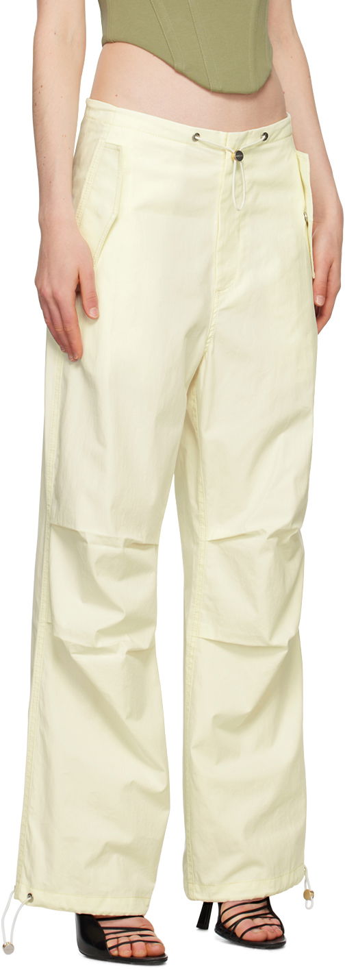 Cargo hlače Dion Lee Parachute Trousers with Drawstring Waist Bež | C2100R23, 1