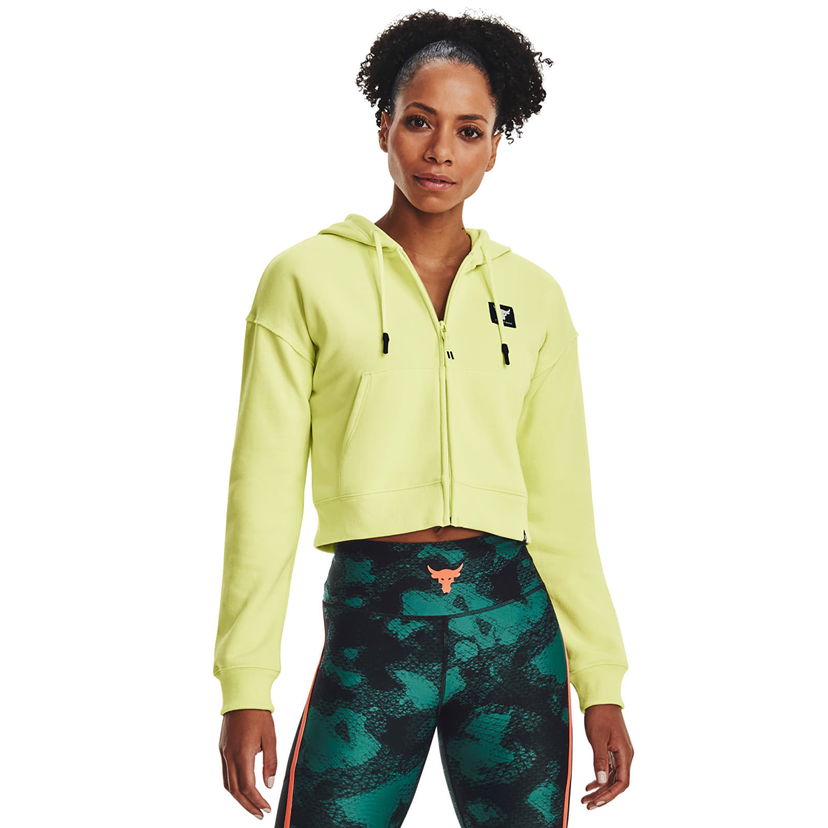 Pulover Under Armour Project Rck Hw Terry Fz Green Zelena | 1377446-391