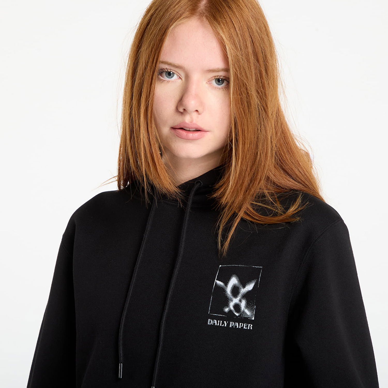 Pulover DAILY PAPER Daily Paper Shadow Grid Hoodie Črna | 2521098, 1