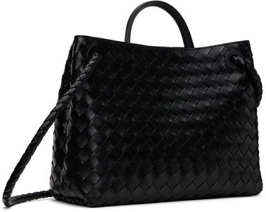 Torbica Bottega Veneta Navy Medium Andiamo Bag Črna | 766016 VCPP1, 2