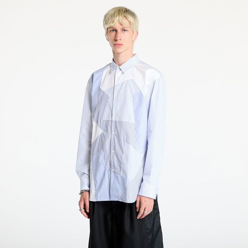 Srajce Comme des Garçons SHIRT Woven Shirt White/ Stripe Modra | FN-B027 White