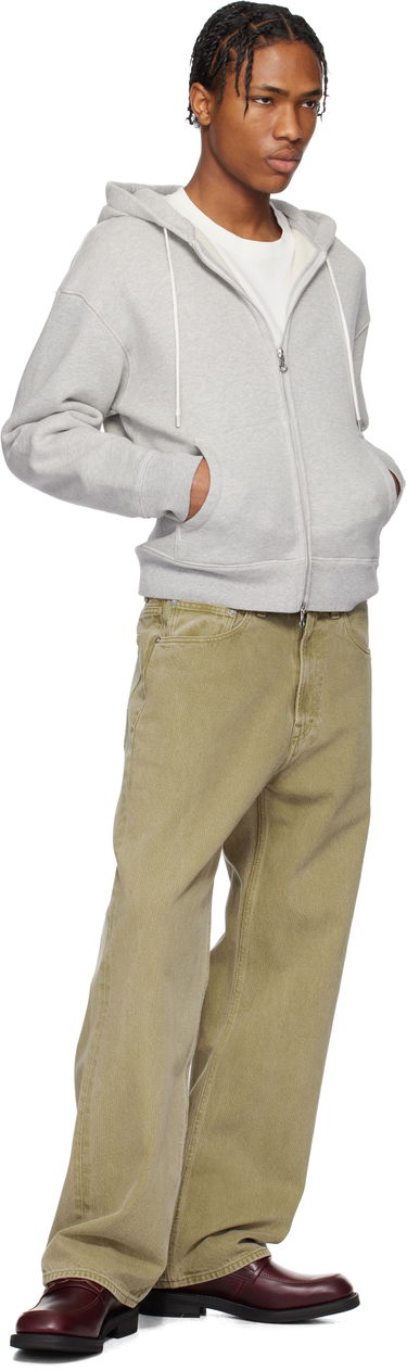 Pulover OUR LEGACY Our Legacy Rascal Zip-Up Hoodie Siva | M2256RG, 3