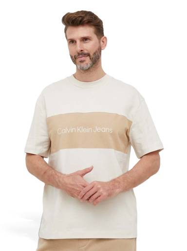 Majica CALVIN KLEIN Tee Bež | J30J323760