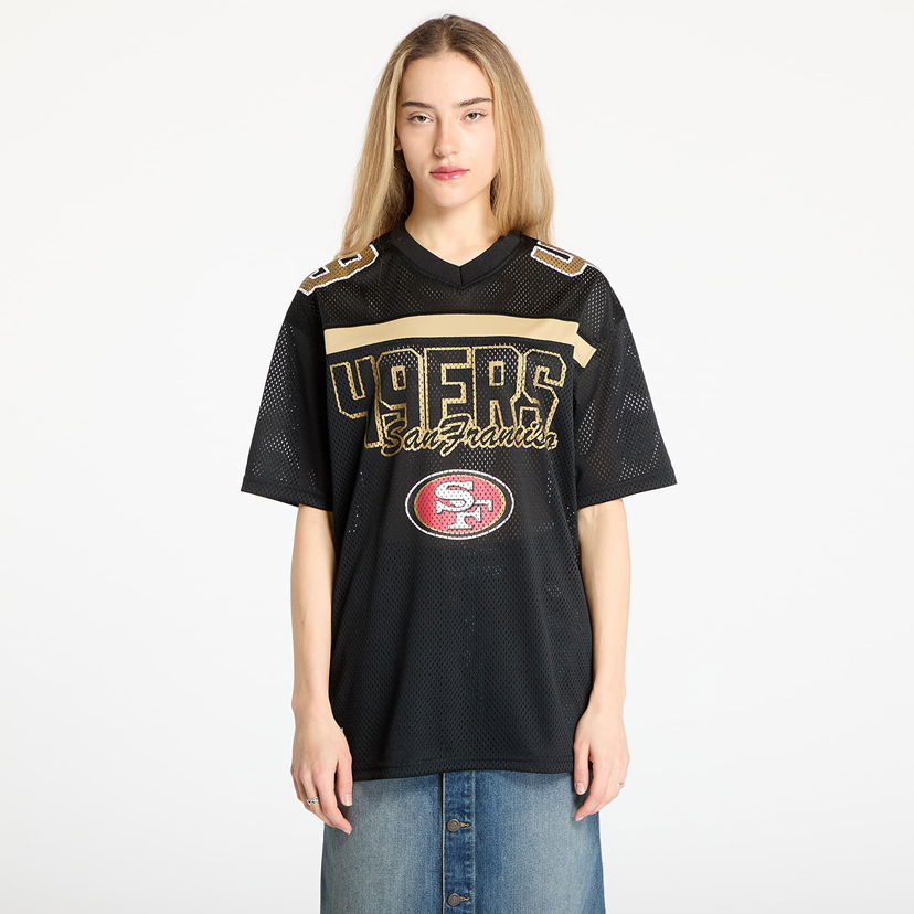 Dres New Era New Era NFL San Francisco 49ers Mesh Graphic Jersey Črna | 60596390