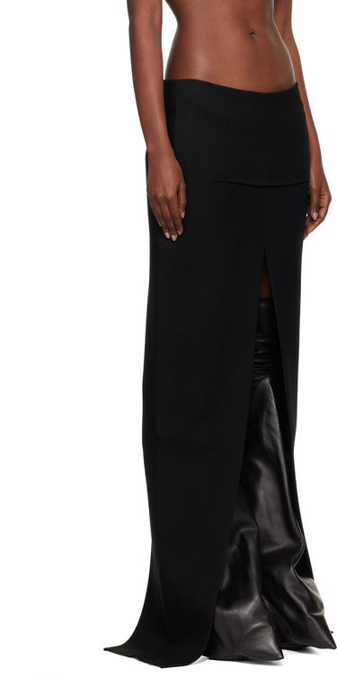 Krila Rick Owens Concordians Sliced Maxi Skirt Siva | RO02E4387 WD, 4