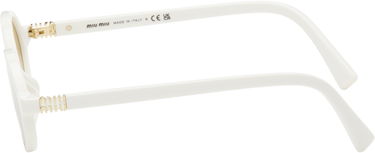Sončna očala Miu Miu Miu Miu Miu Regard Sunglasses Bela | 0MU 04ZS 8056597989268, 2