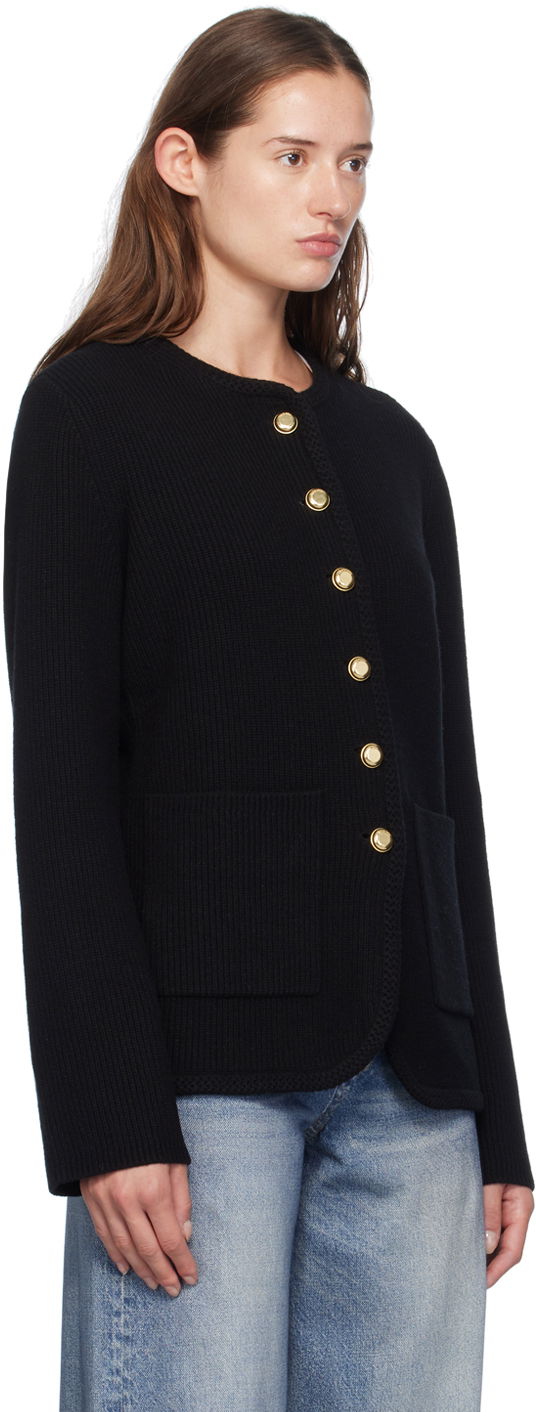 Pleteni pulover rag & bone rag & bone Nancy Wool Cardigan Črna | WAS24F069US69, 1