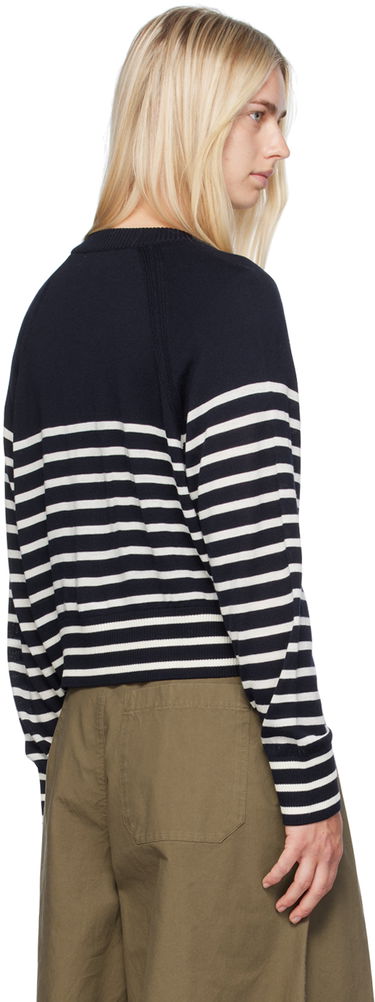 Pleteni pulover YMC YMC Foxtail Stripe Cardigan Mornarica | Q8WMD, 2