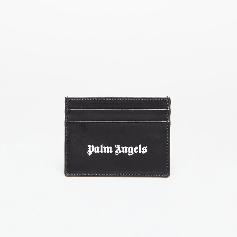 Denarnica Palm Angels Classic Logo Card Holder Black/ White Universal Črna | PMND017C99LEA0021001