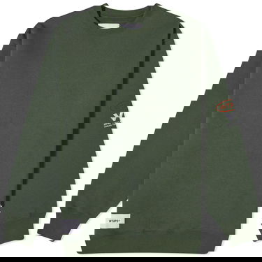 Pulover WTAPS 18 VUA Crew Sweat Zelena | 232ATDT-CSM18-GR, 0