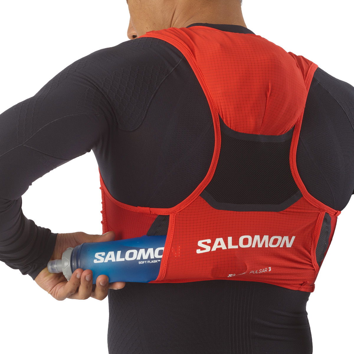 Telovnik Salomon S/LAB PULSAR 3 Hydration Vest Rdeča | lc2096100, 1