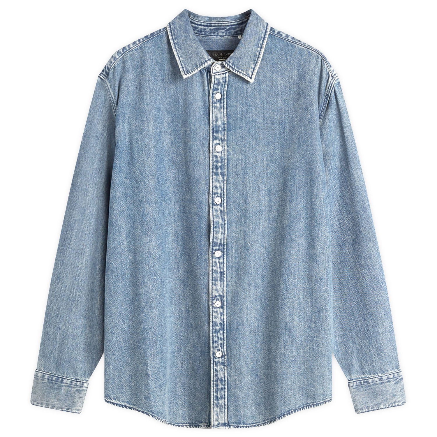 Srajce rag & bone Rag & Bone Matthew Denim Shirt Size Large Modra | MED24H1438UFCB, 1