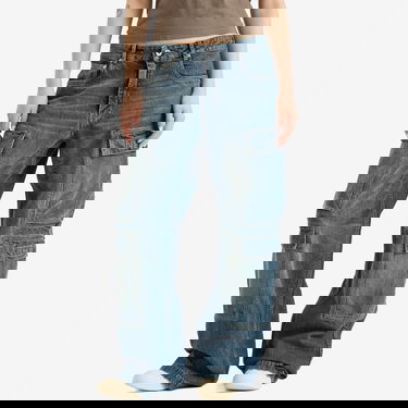 Cargo hlače Rick Owens Rick Owens DRKSHDW Double Cargo Jeans 25" Modra | DS01E3308-DWB-06, 2