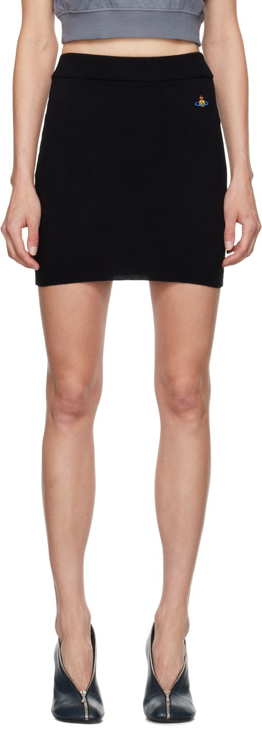 Krila Vivienne Westwood Knit Miniskirt Črna | 1802000Q-Y001V-
