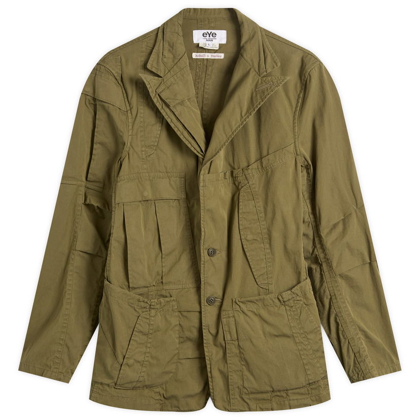 Jakna Junya Watanabe Junya Watanabe MAN x Needles Cotton Nylon Oxford Jacket, Size Medium Zelena | WP-J901-100-1