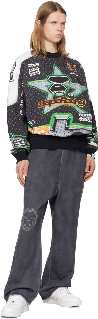 Trenirka AAPE by A Bathing Ape AAPE by A Bathing Ape AAPE Main Reversible Sweatpants Siva | AAPPTMB645XXNBKL, 3
