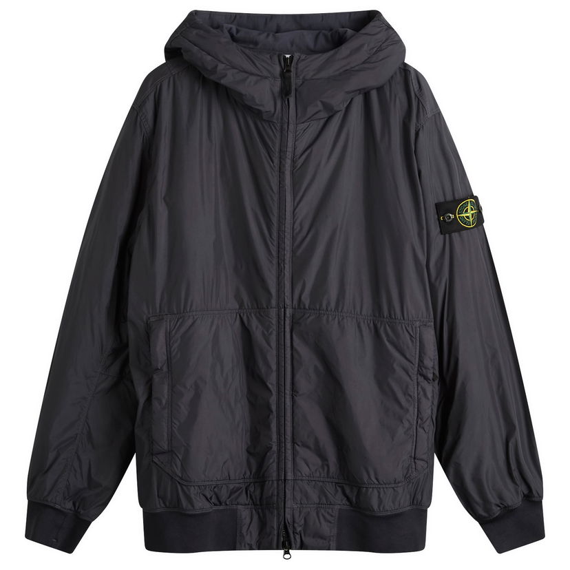 Jakna Stone Island Crinkle Reps Nylon Hooded PrimaLoft Jacket, Size Large Črna | K2S154100013-V0026