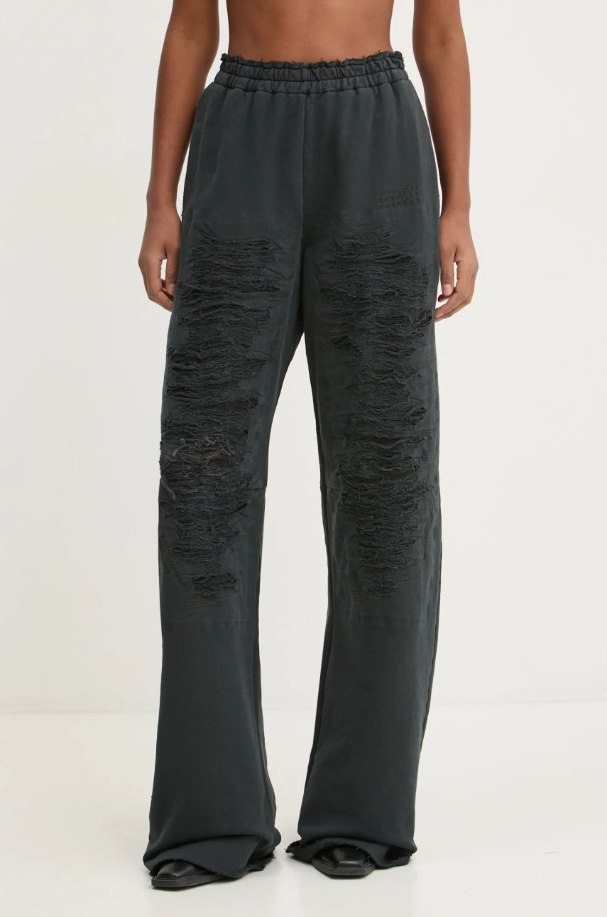 Trenirka Maison Margiela Distressed Sweatpants Črna | S62KB0214.M25004, 0