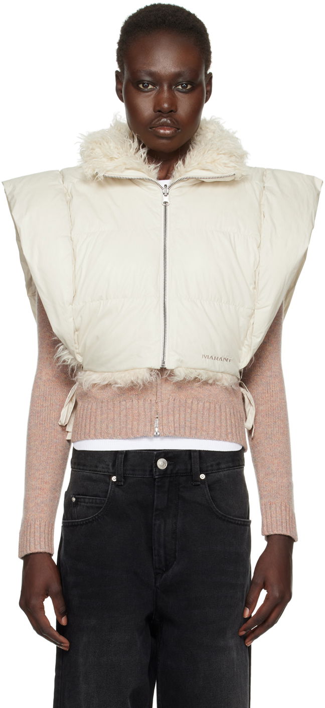 Telovnik Isabel Marant Étoile Isabel Marant Etoile Reversible Vest Bela | GI0010FB-B3C02E