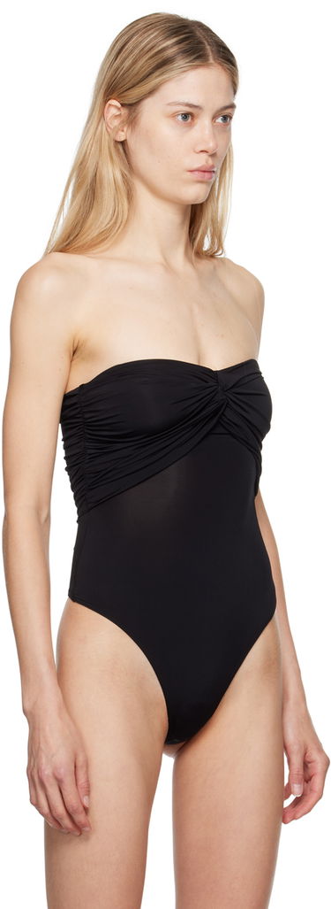 Bodi Anine Bing Twist Front Tube Bodysuit Črna | A-08-7420-BLK26, 3