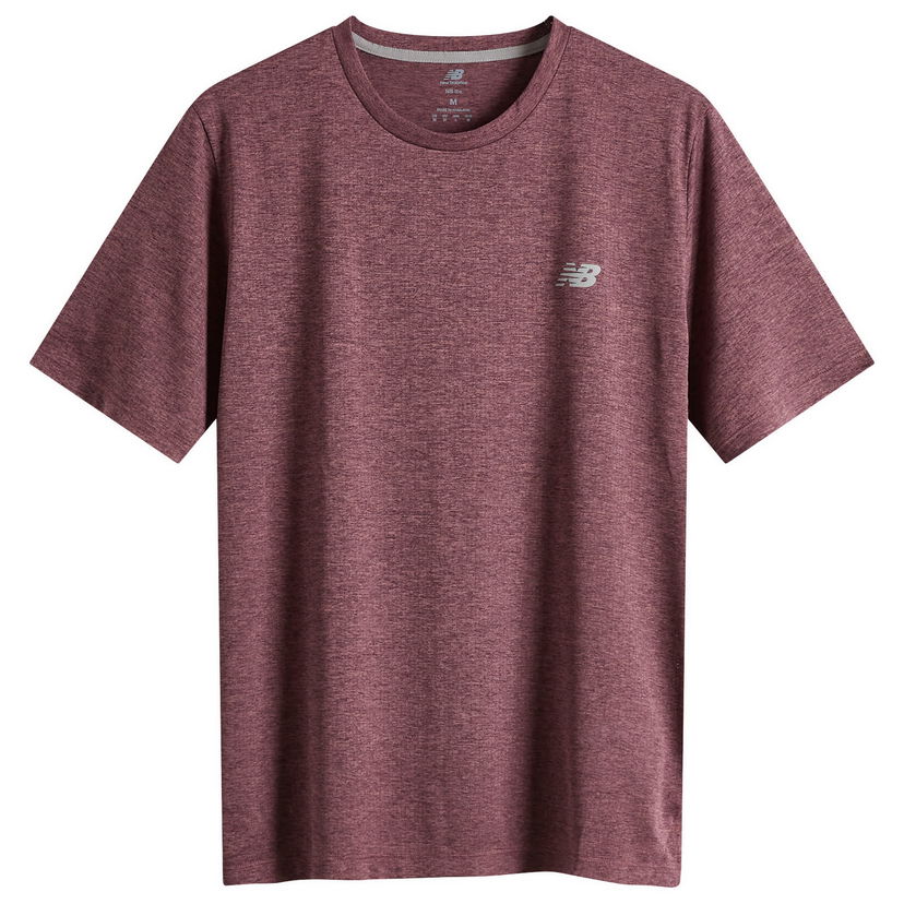 Majica New Balance Athletic T-Shirt Bordo | MT41253-FDP