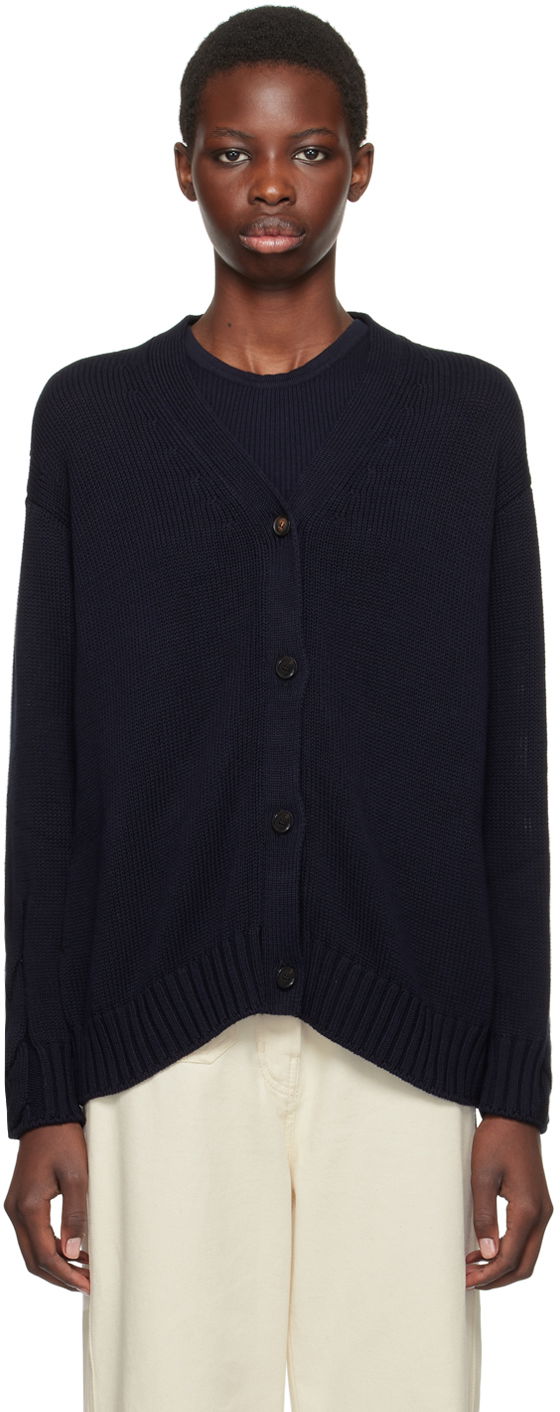 Pleteni pulover Max Mara Max Mara Lukas Knit Cardigan Mornarica | 2429346051600