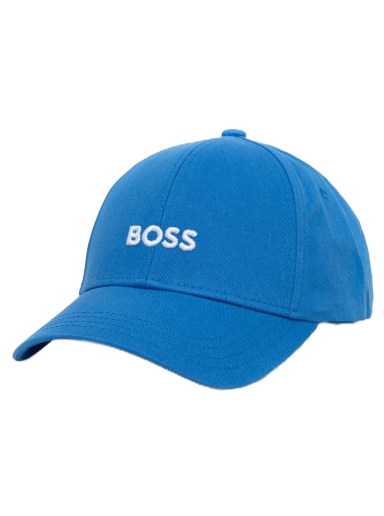 Kapa BOSS Cotton-twill Six-panel Cap with Embroidered Logo Modra | 50495121