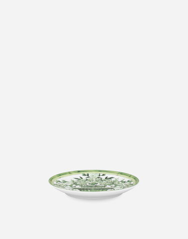 Home decor Dolce & Gabbana Dolce & Gabbana Set of 2 Porcelain Bread Plates with Green Floral Design Zelena | TC0S02TCA88UV019, 1