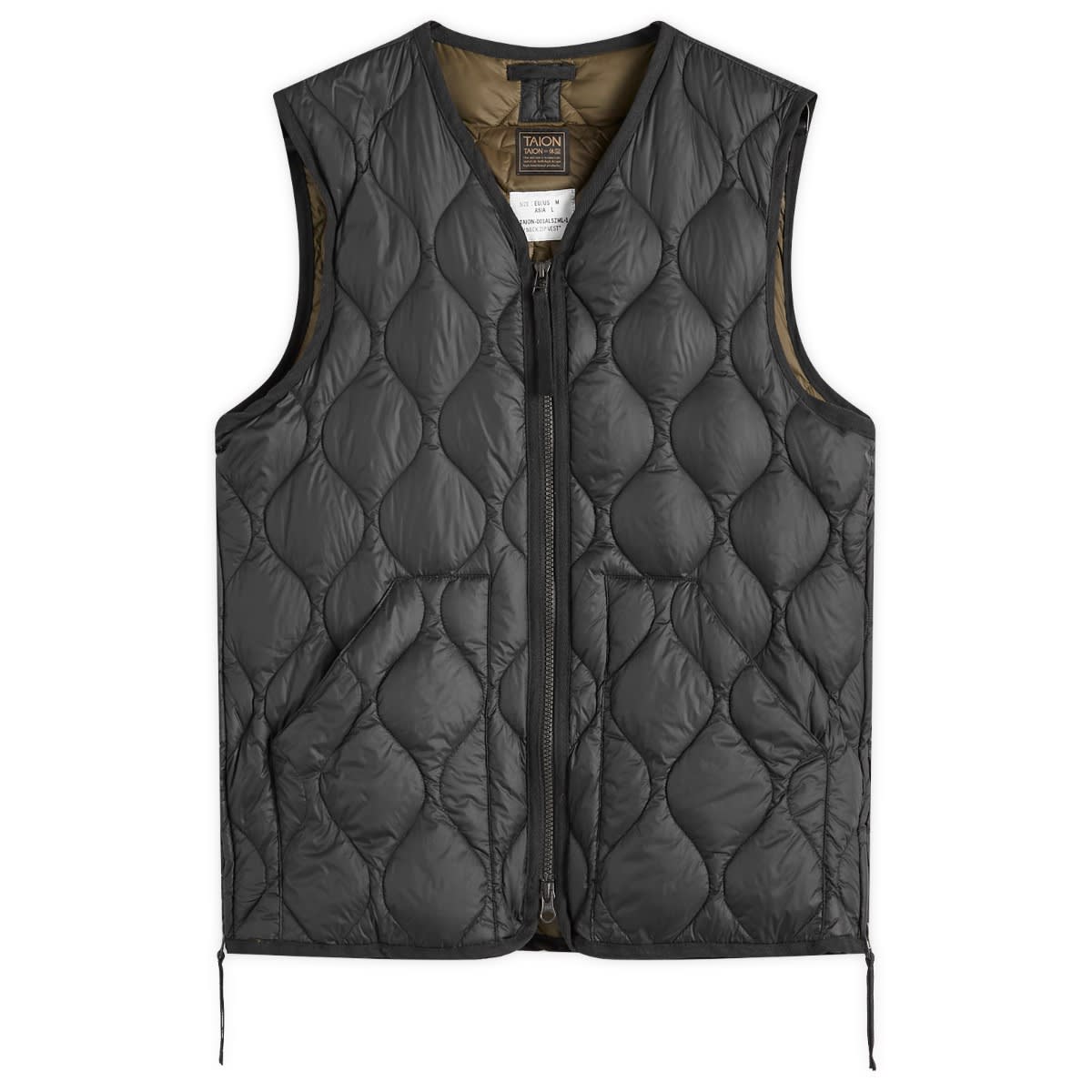 Telovnik TAION Lightweight Zip Down Vest Črna | TAION-001ALSZML-1-BLK, 0
