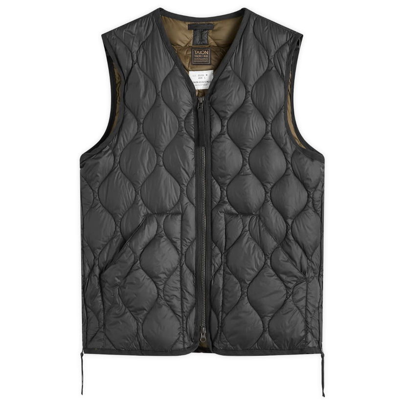 Telovnik TAION Lightweight Zip Down Vest Črna | TAION-001ALSZML-1-BLK