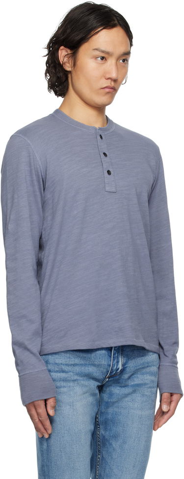 Majica rag & bone Rag & Bone Classic Flame Henley Zelena | MBC22FT037TL37, 4