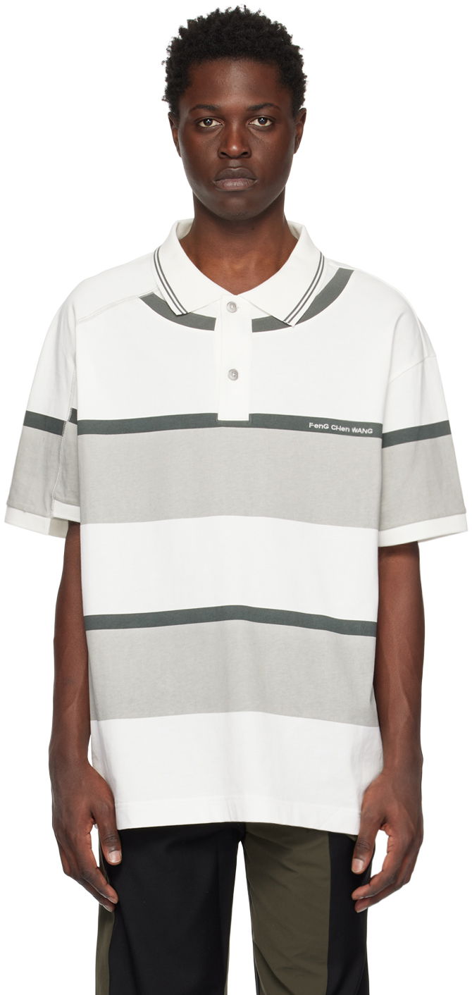 Polo majica Feng Chen Wang Feng Chen Wang Deconstructed Polo Bela | FUS15PL02