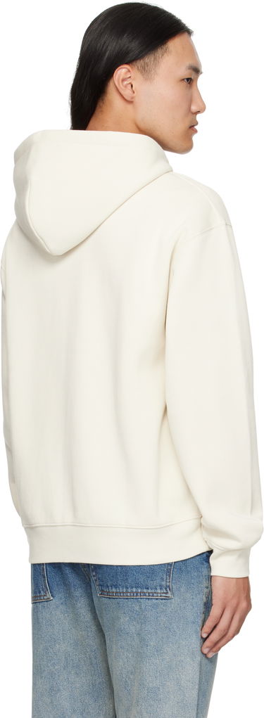 Pulover Dime Dime Cursive Zip Hoodie Bela | DIMEFA2573NAT, 2