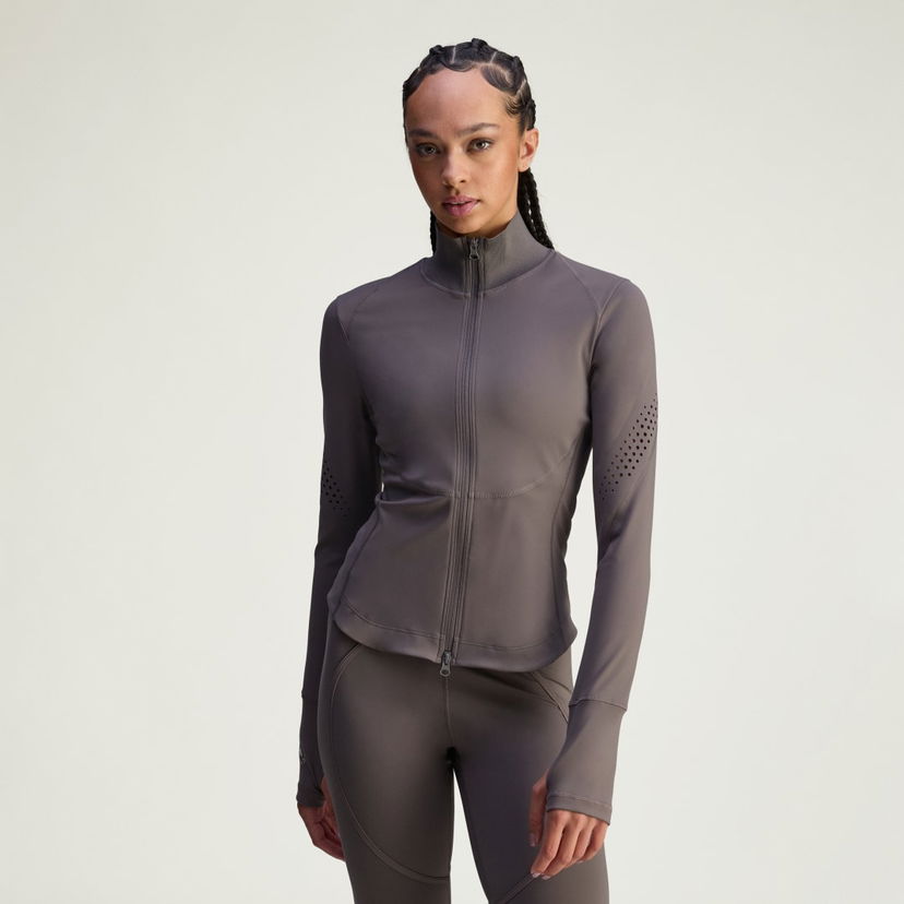 Jakna adidas Performance Stella McCartney Perforated Training Jacket Siva | JW4553