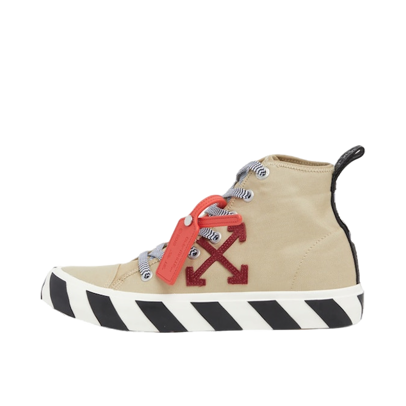 Superge in čevlji Off-White Vulc Mid Sand Burgundy Bež | OMIA119S23FAB0011727