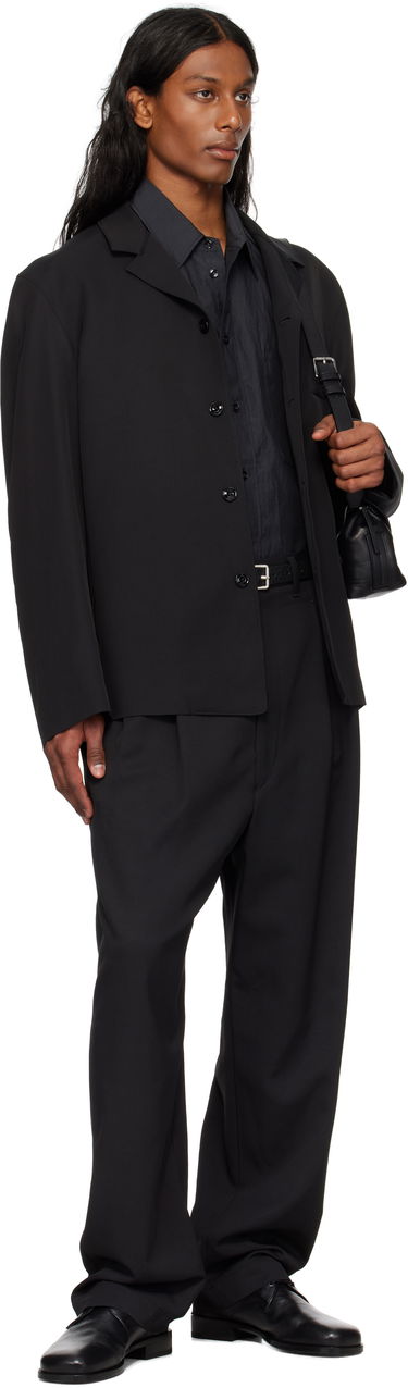 Jakna LEMAIRE Lemaire Tailored Shirt Jacket Črna | JA1064 LF1362, 4