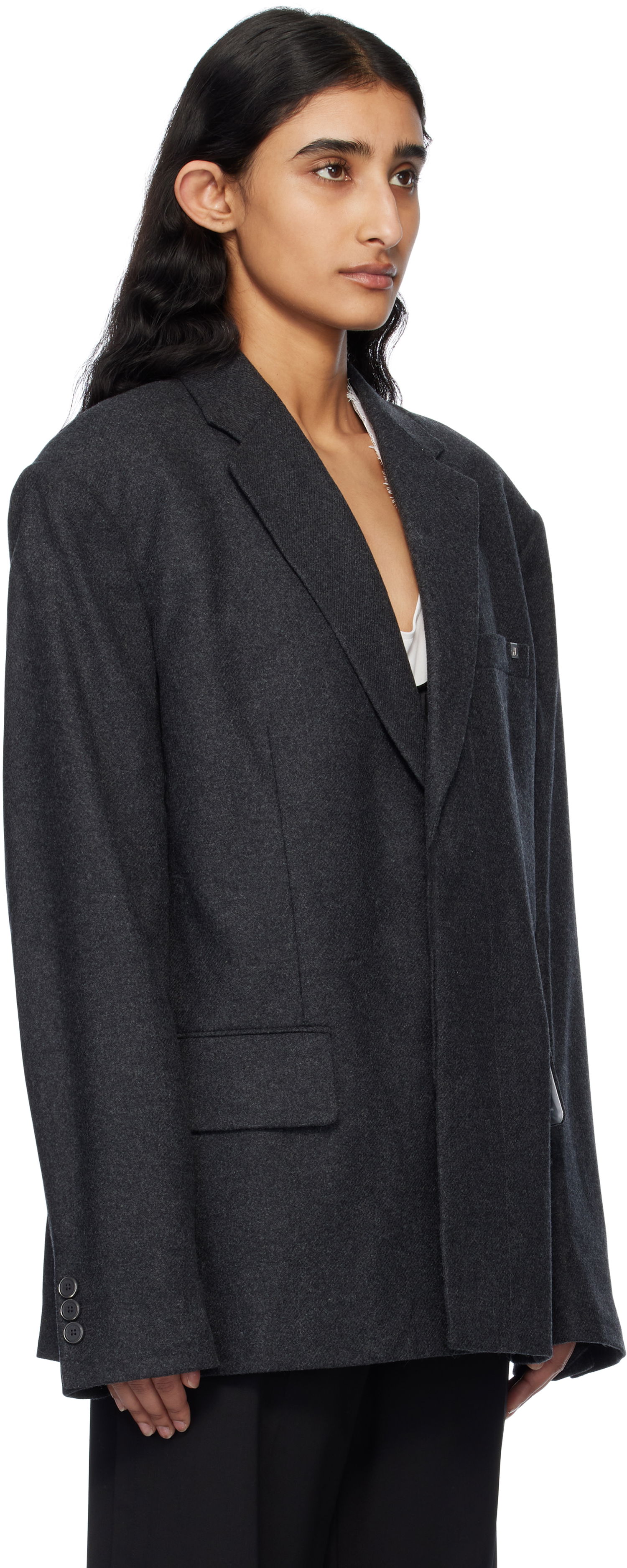 Jakna Helmut Lang Helmut Lang Driver Blazer Siva | O10HW197, 1
