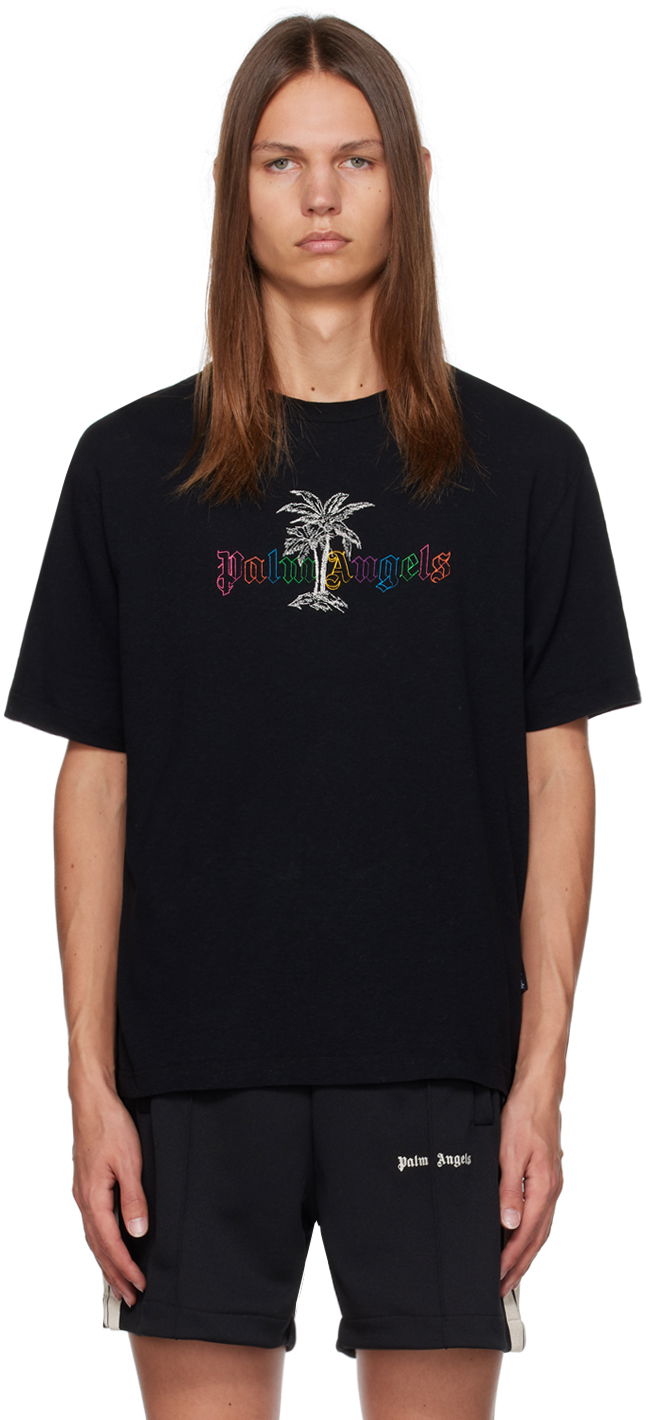 Majica Palm Angels Black Printed Črna | PMAA089E23JER0041001, 0