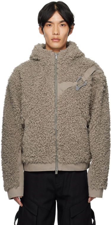 Jakna HELIOT EMIL Heliot Emil Chiaroscuro Fleece Hooded Jacket Siva | PREAW25_M_02_155_DST19, 0