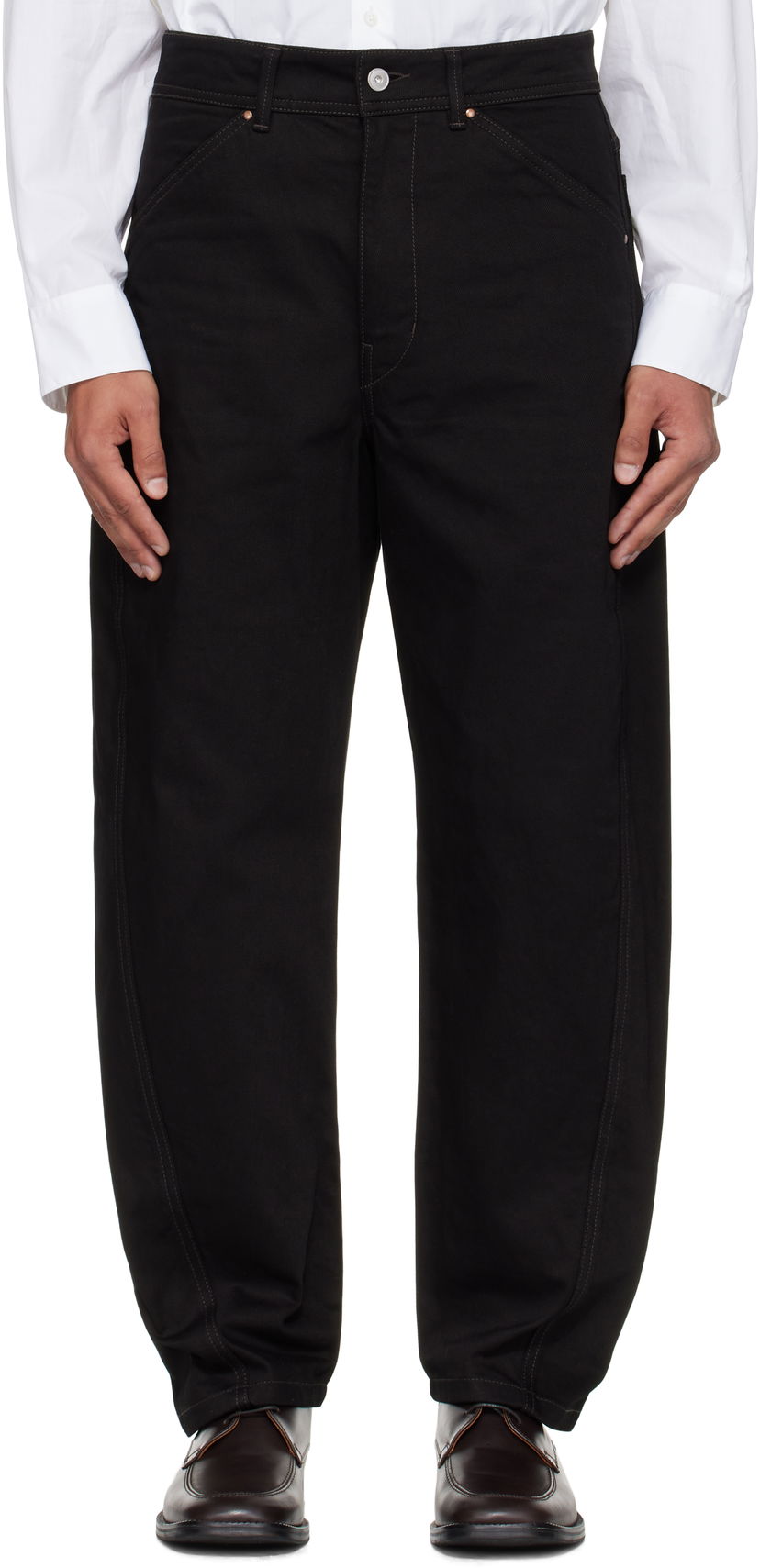Kavbojke LEMAIRE Lemaire Twisted Workwear Jeans Črna | PA1102 LD1055