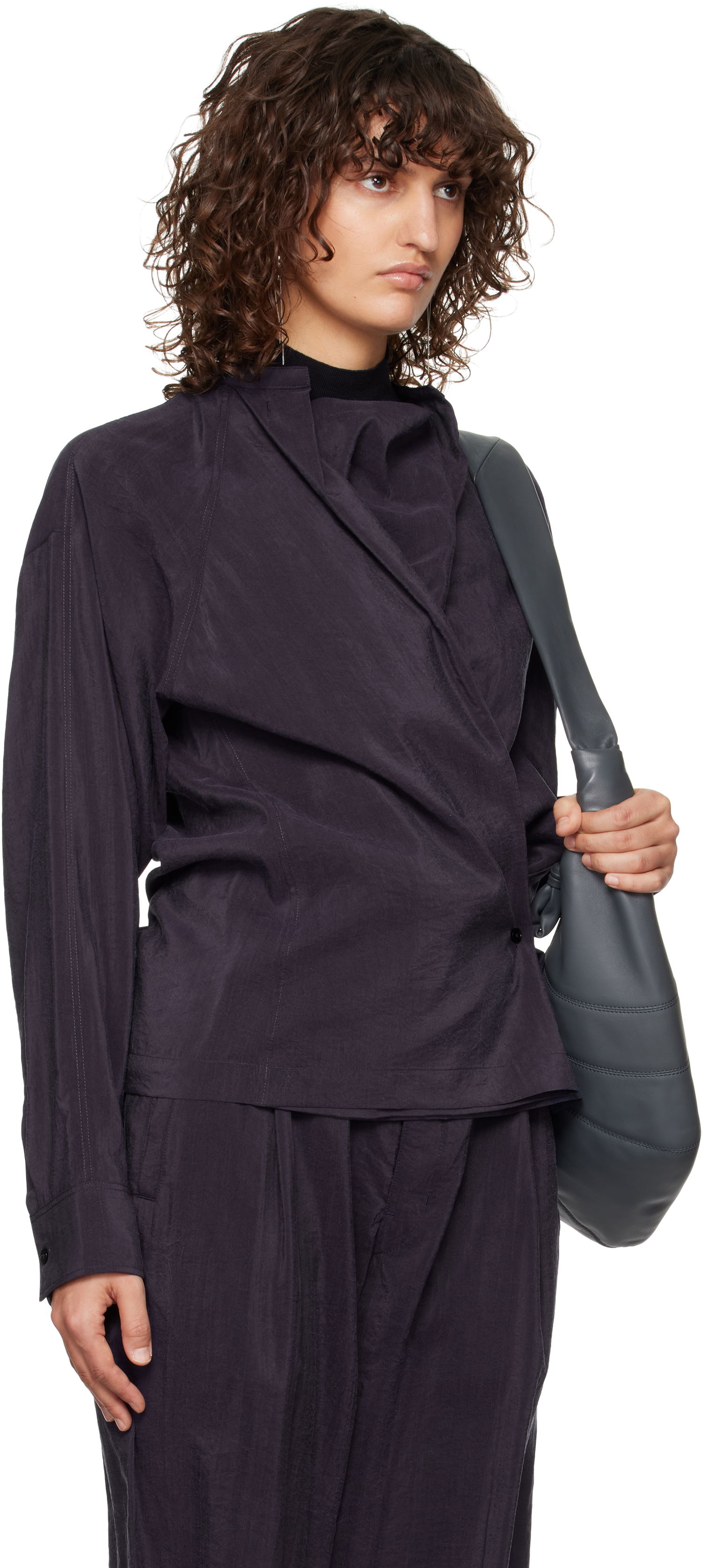 Torba za čez ramo LEMAIRE Lemaire Twisted Wrap Blouse Siva | TO1081 LF1308, 1