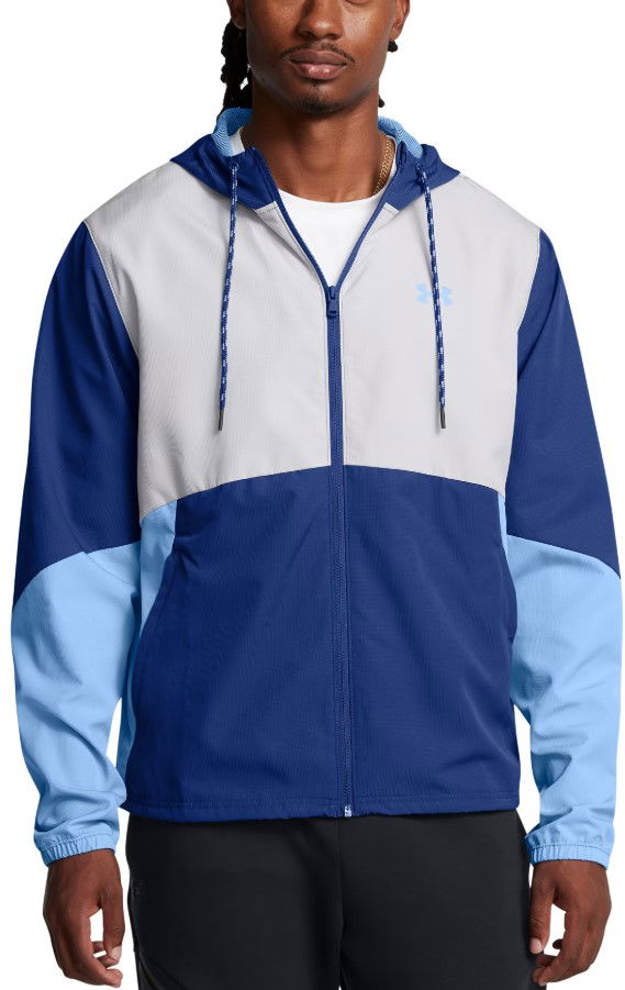 Pulover Under Armour Men's Color Block Hooded Windbreaker Modra | 1382875-432