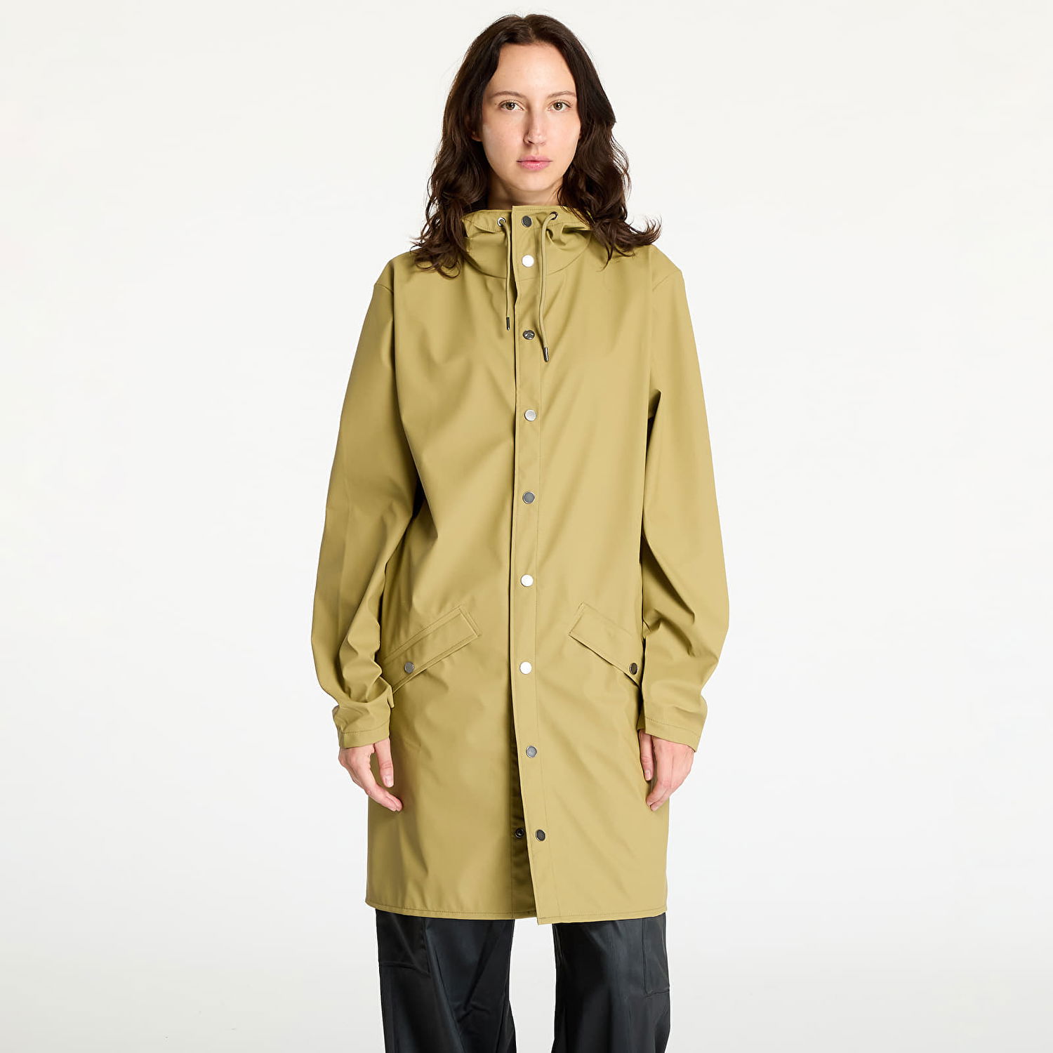 Parka Rains Long Jacket W3 UNISEX Khaki Zelena | 12020 44 Khaki, 0