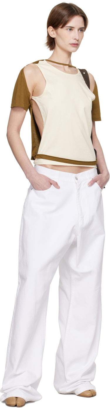 Majica brez rokavov Eckhaus Latta Eckhaus Latta Hugging Sleeveless T-Shirt Bež | 1203-EL-PS25-C -, 3