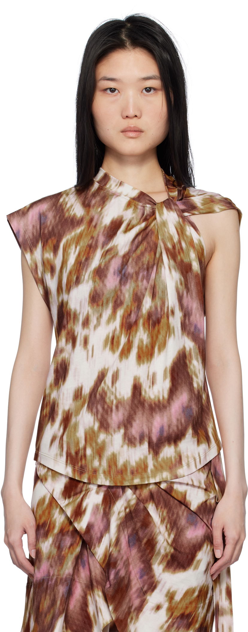 Majica brez rokavov Isabel Marant Étoile Isabel Marant Etoile Nayda Tie Dye T-Shirt Večbarvna | 25PTS0175FA-C1N09E