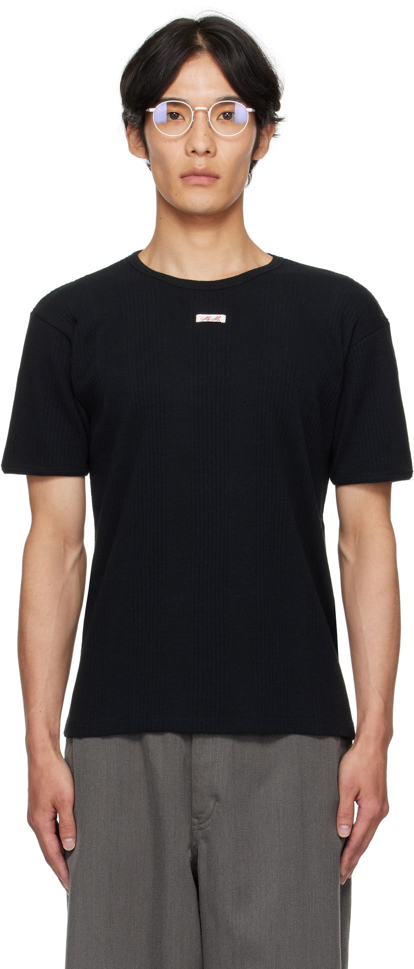 Majica Maison Margiela Ribbed T-shirt Črna | S67GC0041 S24430