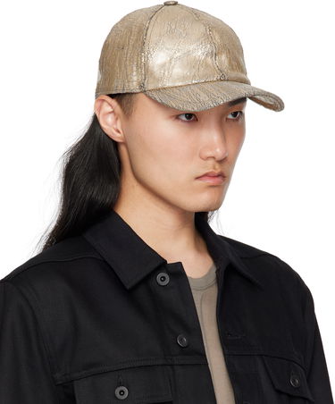 Kapa Rick Owens Rick Owens DRKSHDW Megacrust Denim Baseball Cap Kovinski | DA01E3478 SGMC, 1